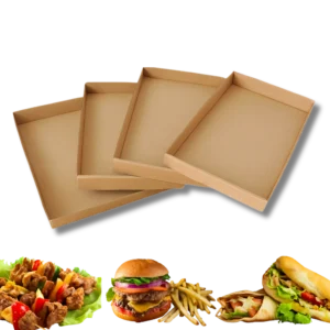 Fenntartható csomagolások - Smart Fella's Packaging 31 street food tálcapapír 28.5 x 21 cm, street food papírtálca
