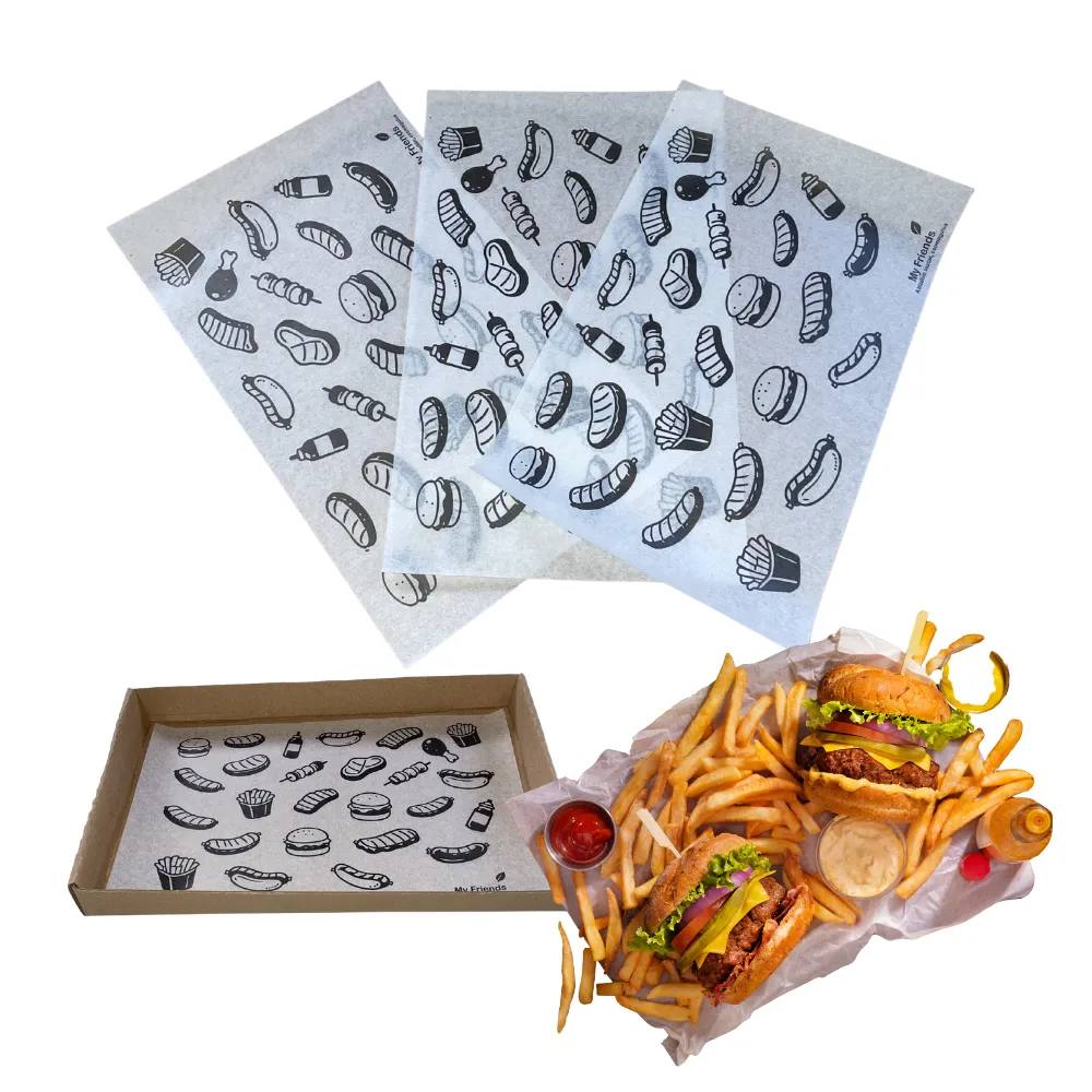 Fenntartható csomagolások - Smart Fella's Packaging 39 street food tálcapapír 25 x 15 cm